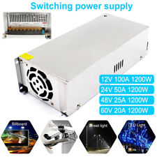 AC 110V TO DC 12V 24V 48V 60V 50A 100A 1200W Switch Power Supply Driver Adapter picture