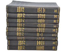 ANTIQUE 1917 SET HAWKINS ELECTRICAL GUIDE VOL. 1-10 Missing 8 GOLD PAGE EGDE picture