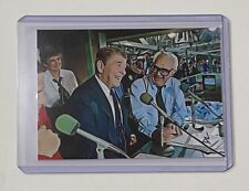 Ronald Reagan & Harry Caray Limited Edition Artist Signed Trading Card 3/10 picture
