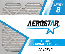 Aerostar 20x25x2 MERV  8, Pleated Air Filter, 20x25x2, Box of 6 picture