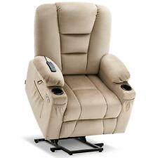 MCombo Small Power Lift Recliner Chair with Massage and Heat, Fabric 7569 picture