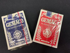 Gemaco Playing Cards -Casino Quality- LOT of 6 SEALED-NOT CANCELLED- RED & BLUE picture