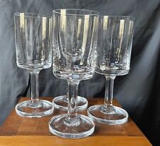 4 Vintage Dansk Karin MCM Red Wine Glasses 7 3/8” Tall 9 oz Capacity France NOS picture