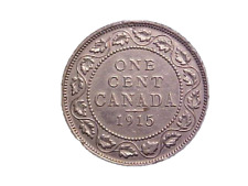 1915 CANADA ONE CENT SILVER PLATED - NICE CIRC COLLECTOR COIN-c3220dhc picture