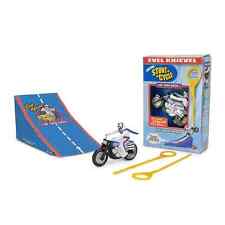 MINI Evel Knievel RIP-CORD ssp Racer Daredevil Stunt Cycle Toy Trail Bike w/Ramp picture