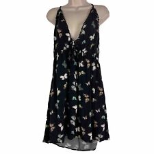 Wild Fable Dress Women's XXL Above Knee Sleeveless Plunging Neck Butterfly picture