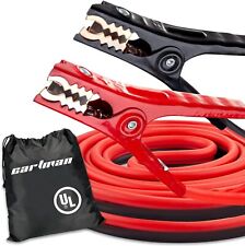 CARTMAN 2 Gauge 16 Feet Jumper Cables UL Listed Heavy Duty Booster Cables picture