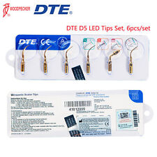 6Pcs Woodpecker Dental Ultrasonic Piezo Scaler Tips Set for DTE D5 LED Scalers picture