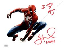 Yuri Lowenthal autographed inscribed 8x10 photo Spider-Man JSA COA Peter Parker picture