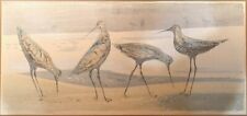 vintage 1960 EUGENE CHODOROW serigraph silkscreen print SANDPIPERS signed picture