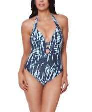 MSRP $88 Bar III Tie-Dyed One-Piece Blue Size XS picture