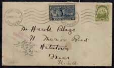 Bermuda to US Special Delivery Cover Hamilton cds & Watertown Receiver RARE picture