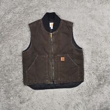 Carhartt Men's Size L Classic Jacket Brown Cotton V02-DK8 picture