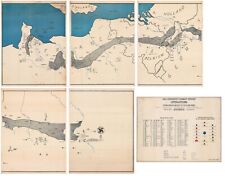 6 Sheets - WWII Route Map - 1115th Engineer Combat Group - Military History Post picture
