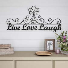 Metal Cutout-Live Laugh Love Decorative Wall Sign-3D Word Art Home Accent Decor picture