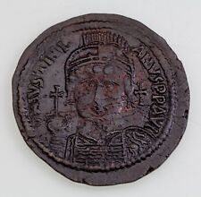 527-565 AD Byzantine Justinian I, Dated RY 15 (541 1/2 AD) AE Reformed Follis F+ picture