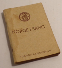 Vintage 1929 Norge I Sang Norges Sangerlag Norway In Song Norwegian Mini Book picture