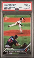 Shohei Ohtani 2023 Topps Now World Baseball Classic PSA 10 Ks Trout for Last Out picture