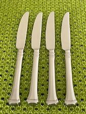 Oneida APOLLONIA Stainless 4 Dinner Knives Glossy Bevel Edge NEW Flatware E40N picture