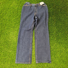 Vintage LEVIS Pre-Washed High-Waist Straight Jeans Womens 12 28x32 Dark-Wash USA picture