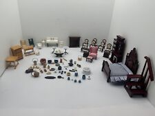 Vintage HUGE LOT Miniatures Dollhouse Furniture Concord Taiwan Wood picture