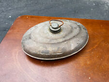 Antique Brass Hot Water Oval Bed Warmer picture