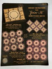 Vintage JOIN-IT HEMSTITCHED MOTIFS ~ 18 Crochet Patterns by Wonder Art © 1950/51 picture