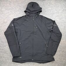 Outdoor Research Jacket Mens Extra Large Black Full Zip Hooded Coat Long Sleeve picture