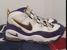 Nike Air Max Uptempo '95 Lakers Derek Fisher White/Purple 311090-103 Men's 11.5 picture