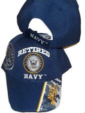 USA Retired Navy Baseball Style Embroidered Hat Blue Ball Cap Vet Us Veteran A21 picture