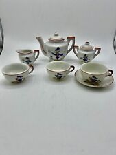 Vintage 1937  Walt Disney Donald Duck Toy Porcelain Teapot Cups Sugar Bowl Japan picture