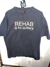 Vintage 1997 Fashion Victim Rehab Is For Quitters Made In USA Shirt Size XL picture