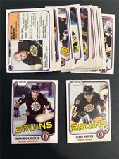 1981-82 OPC O-Pee-Chee Boston Bruins Team Set 18 Cards NM-NM/MT picture