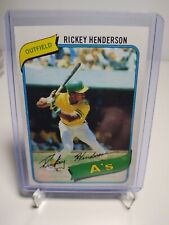 1980 Topps Rickey Henderson rookie card #482 RC picture