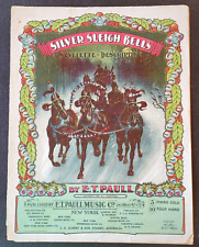Silver Sleigh Bells E.T. Paull 1906 Sheet Music picture