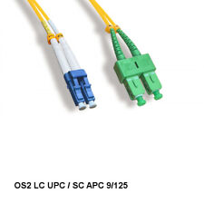 Kentek 3M LC UPC/ SC APC OS2 9 /125 Duplex Single-Mode Fiber Optic Cable picture