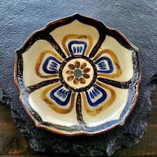 Vintage Ken Edwards El Palomar Mexican Tonala Pottery Lotus Plate 8