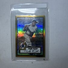 Babe Ruth 2009 Topps Chrome 1 Of 3 Gold Holo + Babe Ruth Topps /299 picture