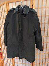 Vintage Military Black All Weather Trench Coat MENS 40R Mark Alexander rain 40 R picture