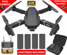 2024 New RC Drone With 4K HD Dual Camera WiFi FPV Foldable Quadcopter +4 Battery picture