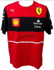 Charles Leclerc Signed Formula 1 Ferrari Red Racing T-shirt #16 - Beckett COA picture