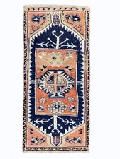 Vintage Small Oushak Rug,Turkish Handmade Rug,Bath Runner,Doormat,1'7''x3'5'' ft picture