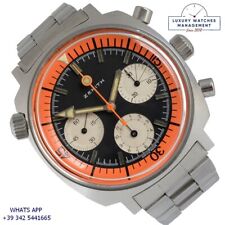 ZENITH Diver chronograph A3736 Super Sub Sea orange dial 1970's picture