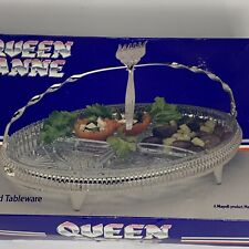 Queen Anne Silver Plated Tableware, Mayell England hors d’oeuvres￼ Platter NIB picture