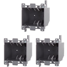 Newhouse Hardware 2-Gang PVC Old Work Electrical Outlet Box (3-Pack) | 25 Cu. I picture