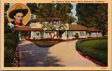 Hollywood CA California  Home of Gene Autry Vintage Postcard Postmarked 1946 picture
