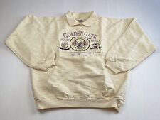 Vtg San Francisco Golden Gate Sweater Men’s Small Beige 90s Crazy Shirts Hawaii picture