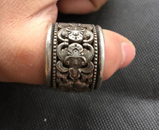 Old Chinese  Tibetan silver  rotate  Fingerstall  Ring  Collection picture