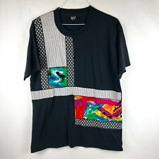 1980s Screen Stars Vintage T Shirt Abstract Art Panels 50/50 Blend Adult Size XL picture