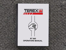 Terex Crane RT 665 Operator Owner Maintenance Manual picture